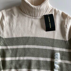 Two Toned Turtleneck Sweater